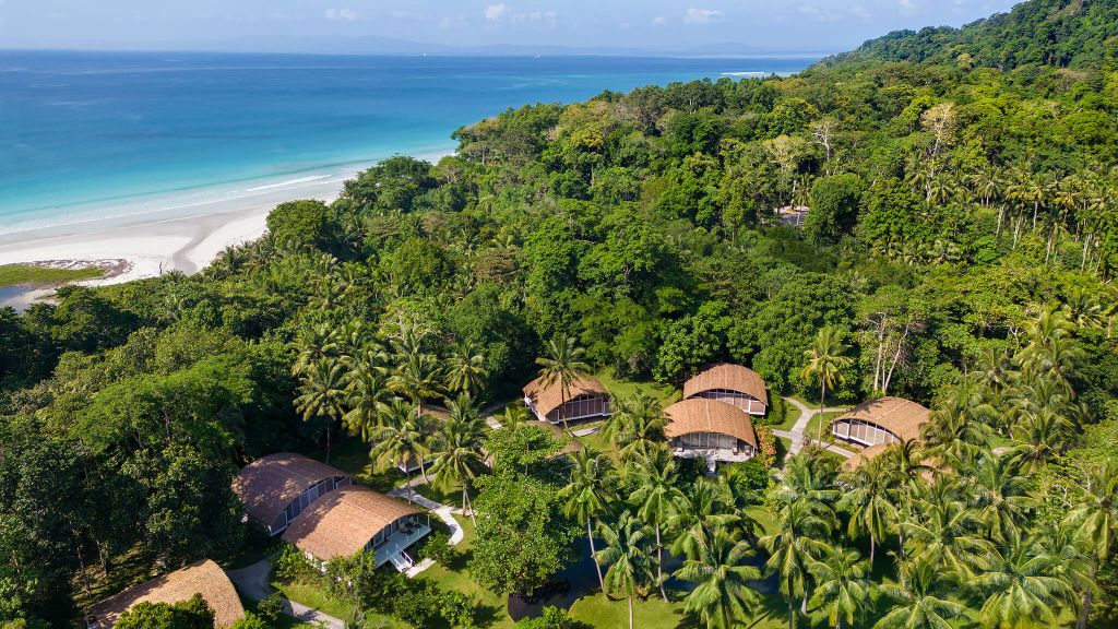 177423-01-Aerial View of the Resort with beach-Taj Exotica Andamans