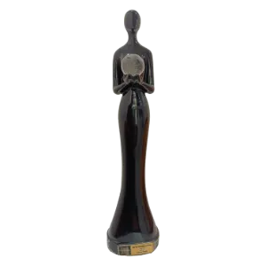 A dark statuette award