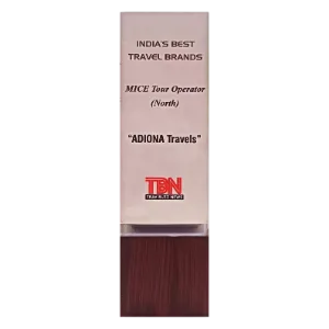 India’s Best Travel Brands crystal award, MICE Tour Operator (North)